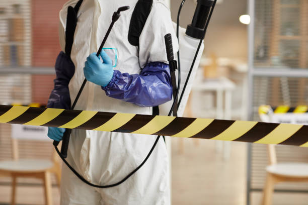 Professional Biohazard Cleanup technician working in Long Beach, WA